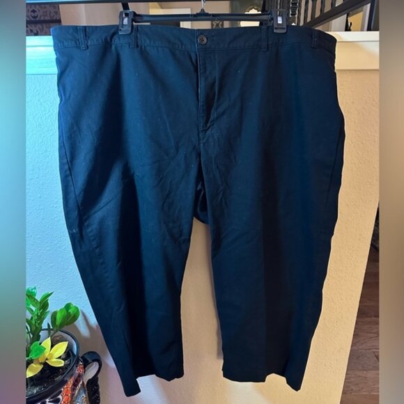 Old Navy Wide Leg Chinos. 26w. Black. - Picture 1 of 4